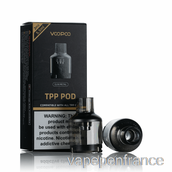 Voopoo Tpp Dosettes De Remplacement Stylo Vape Gunmetal